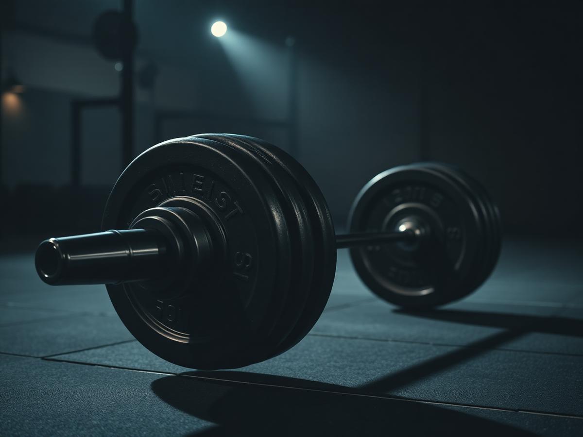 Strength training with barbell