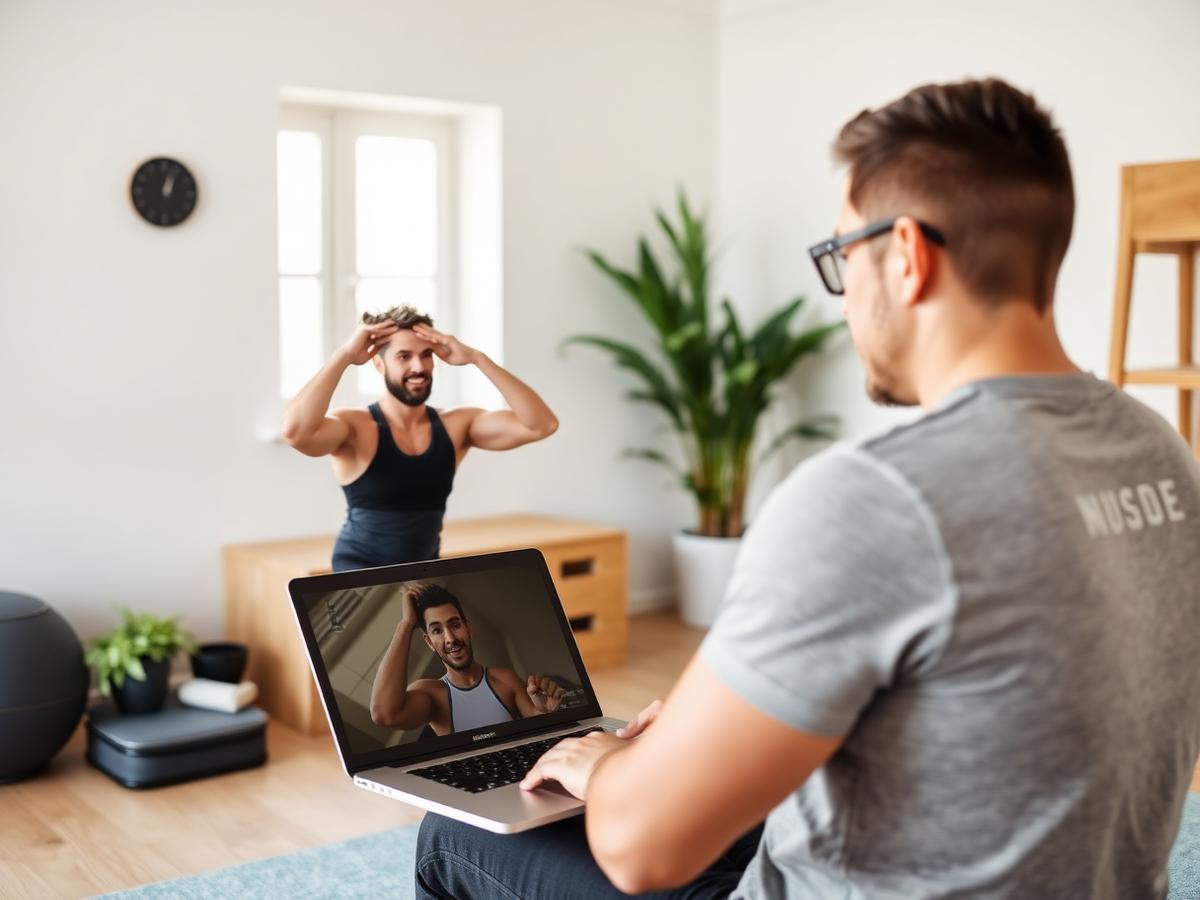 Virtual personal training session